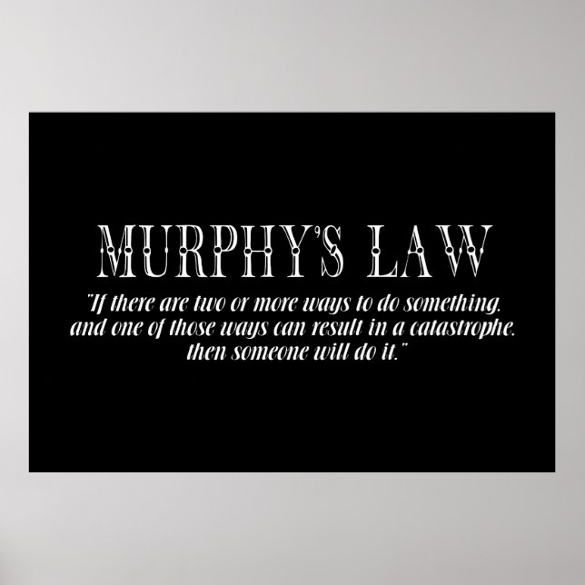 Murphys lag poster (Framsidan)