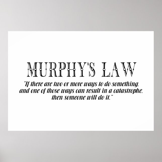 Murphys lag poster (Framsidan)