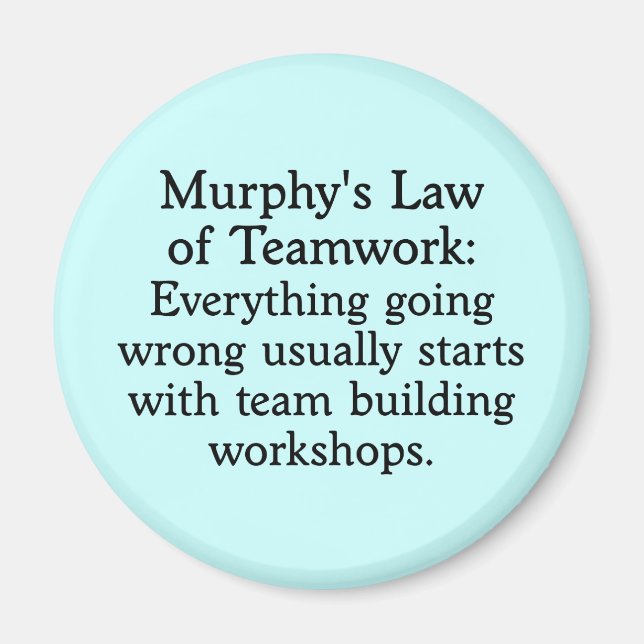 Murphy's Law for Teamwork (2) Magnet (Framsidan)