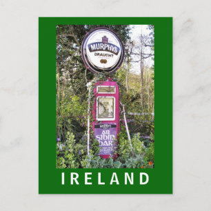 Murphy's Old Irish Petrol Pump Postcard Vykort