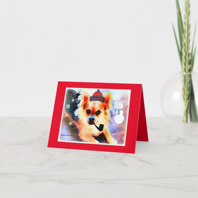 Murphy's Porträtt Helgdag Note Card Helgkort (Framsida)