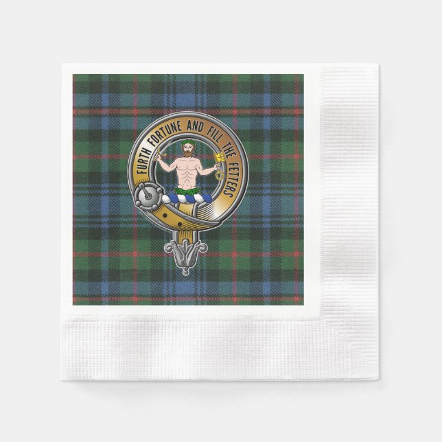 Murray Atholl Tartan & Badge Pappersservett (Framsidan)