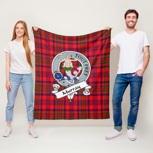 Murray Dysart av Tulloch Klan Badge Tartan Play Fleecefilt (På plats)