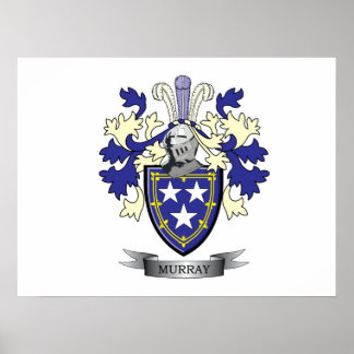 Murray Family Crest Jackar av Arm Poster
