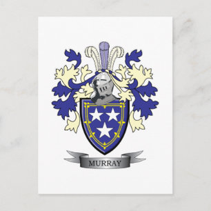 Murray Family Crest Jackar av Arm Vykort