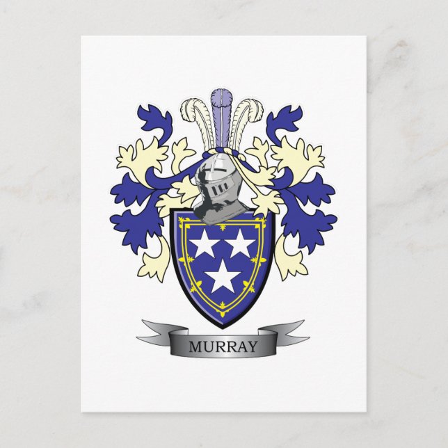 Murray Family Crest Jackar av Arm Vykort (Framsida)