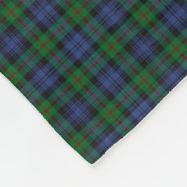 Murray Klan Grönt och Royal Blue Tartan Fleecefilt