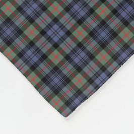 Murray Klan Light Blue and Grönt Ancient Tartan Fleecefilt