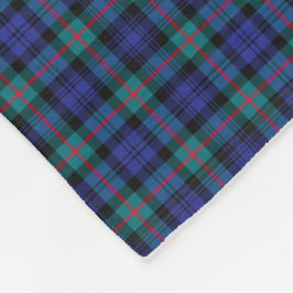 Murray Klan Turcos och Royal Blue Modern Tartan Fleecefilt