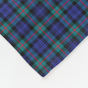Murray Klan Turcos och Royal Blue Modern Tartan Fleecefilt