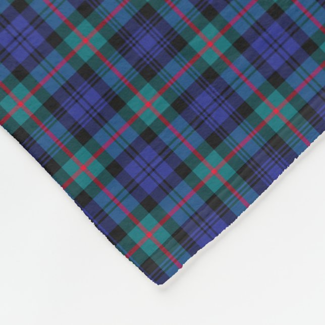 Murray Klan Turcos och Royal Blue Modern Tartan Fleecefilt (Hörn)