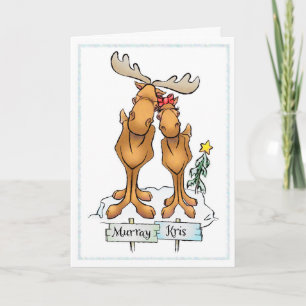 Murray Kris Moose Helgdag Humor Card Kort
