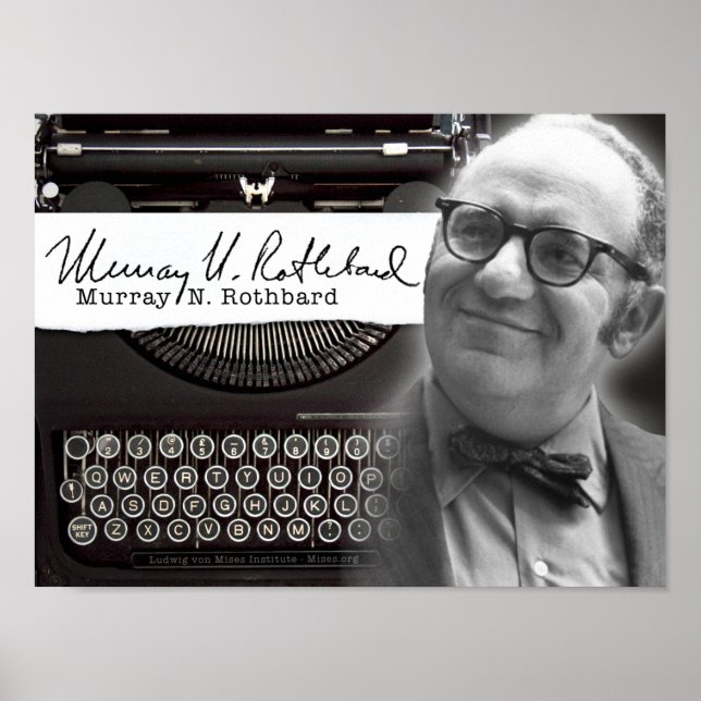Murray N. Rothbard Poster (Framsidan)