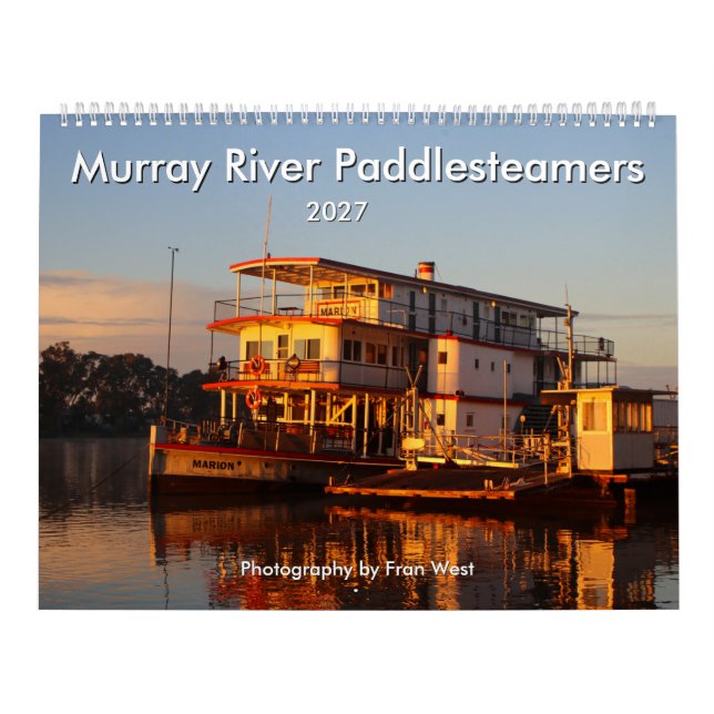 Murray River Paddlesteamers 2027 kalender (Omslag)