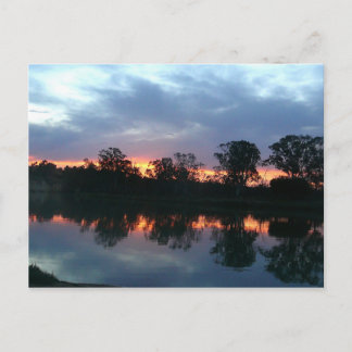 Murray River Sunset Postcard Vykort