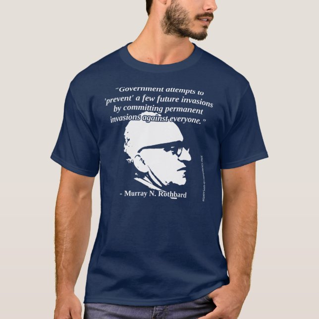Murray Rothbard - regerings- skydd T-shirt (Framsida)