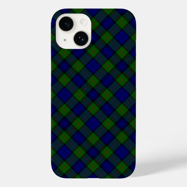 Murray tartan Blue grönt plaid (Baksida)