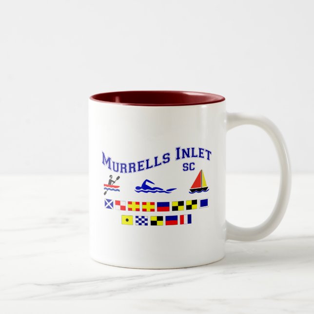 Murrells öppningsSC signalerar flaggor Två-Tonad Mugg (Höger)