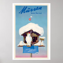 Mürren Bernese Oberland Schweiz Vintage Skida