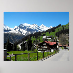 Murren, en alpina villlage poster
