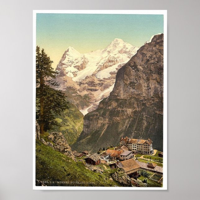 Murren, Hotel des Alpernas, Bernese Oberland, Schw Poster (Framsidan)