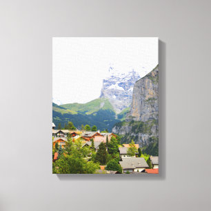 Murren i Schweitz Canvastryck