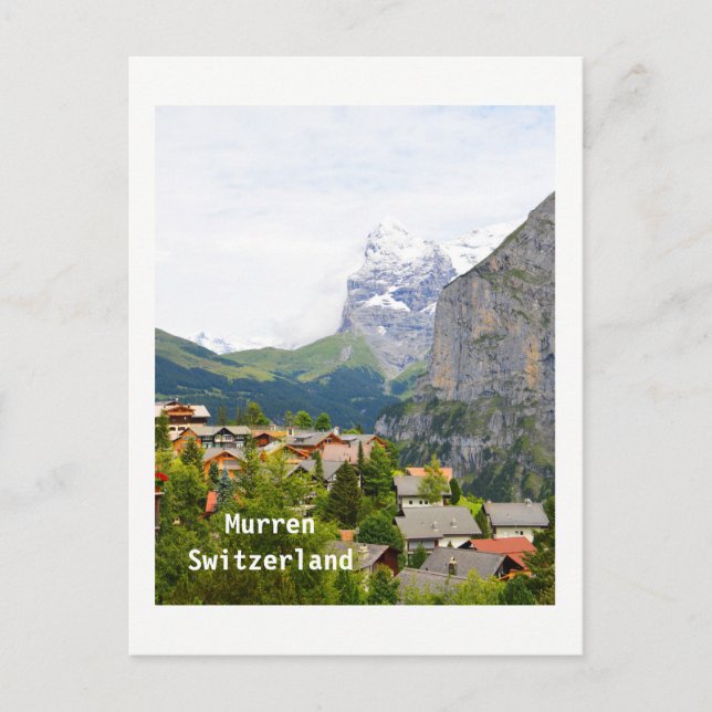 Murren i Schweiz Vykort (Framsida)