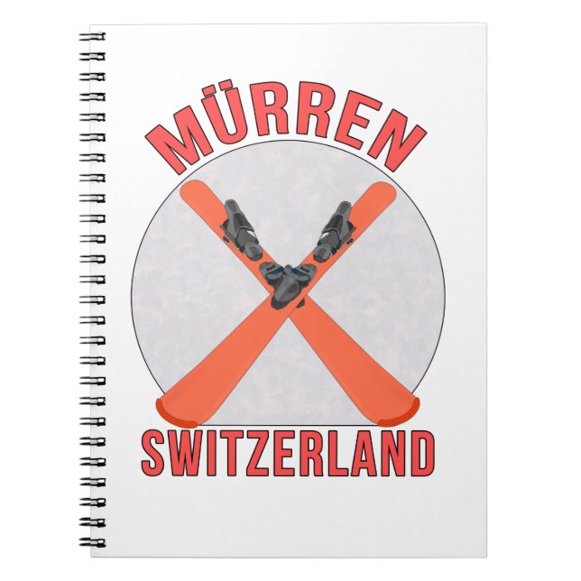 Mürren, Schweiz Anteckningsbok (Framsidan)