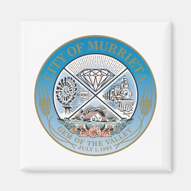 Murrieta (Kalifornien) City Seal Magnet (Framsidan)