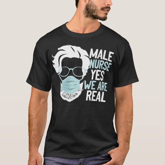 Murse Funny Murse Male Nurse Man (2) Health T Shirt (Framsida)