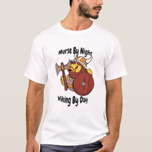 Murse Lifesavers Male Nurse Murse by Night Viking T Shirt