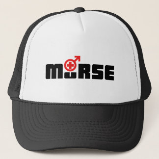Murse logotyp på vit truckerkeps