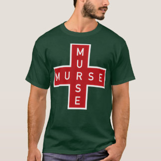 Murse Male Nurse Red Cross T Shirt