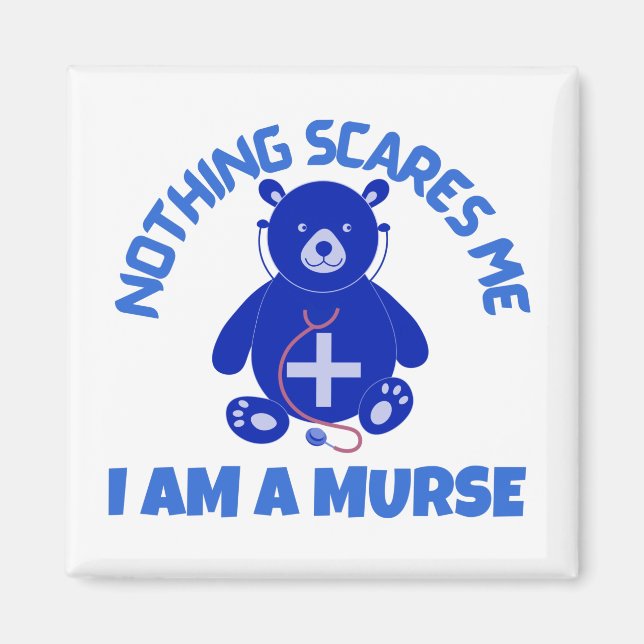 Murse Man Nurse manar sjuksköterska för sjuksköter Magnet (Framsidan)