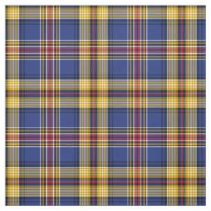 Murtagh Tartan Blue och Guld Irish Play Tyg