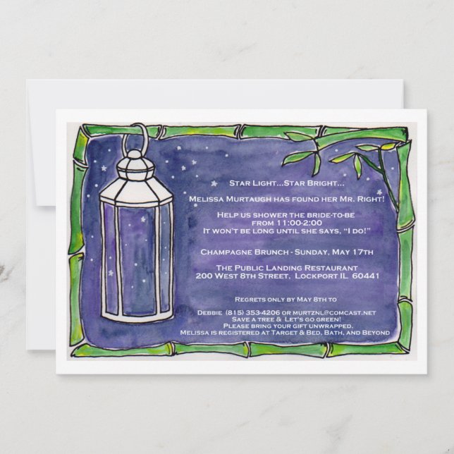 Murtaugh champagnefrunch inbjudningar (Framsida)