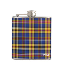 Murtaugh Tartan Monogram Blue och Gult Play Fickplunta