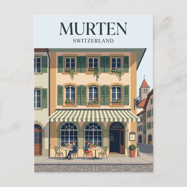 Murten Schweiz Vykort (Framsida)