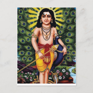 Muruga,Hindu diety,Palani muruga Vykort