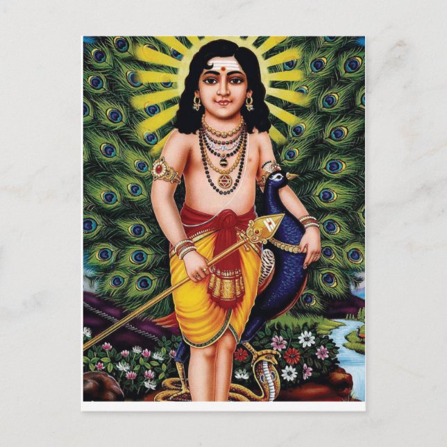 Muruga,Hindu diety,Palani muruga Vykort (Framsida)