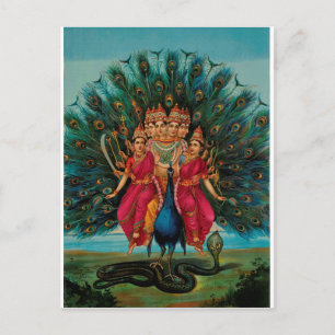 MURUGAN HINDU GOD VYKORT