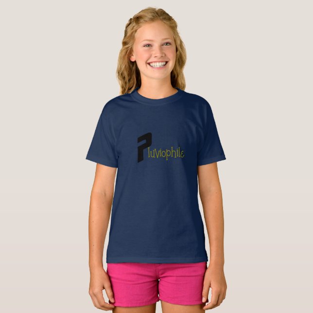 Murugi Bära Pluviophile Girls' T-Shirt (Hel framsida)
