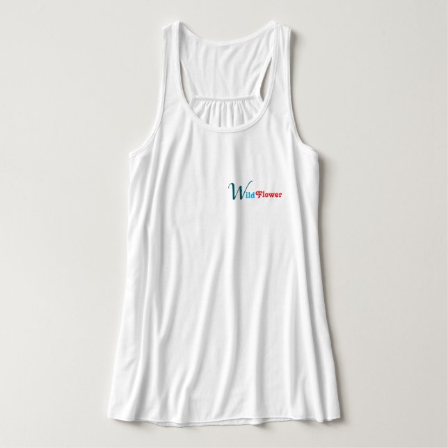 Murugi Bära WildblomWomen's Bella+Canvas Flowy Linne Med Racerback (Design framsida)