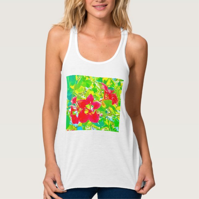Murugi Bära Women's Bella+Canvas Flowy Racerback Linne Med Racerback (Framsida)