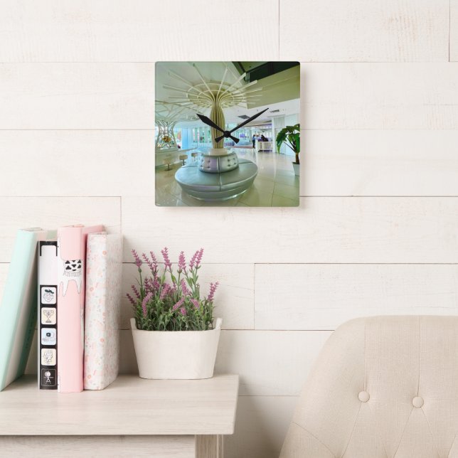 Murugi Home Decor Akrylväggurklocka Fyrkantig Klocka (Läsesal)