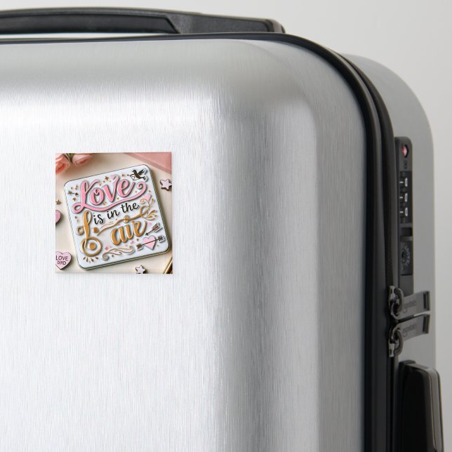 Murugi Home & Decor Romantic-Luft Square Magnet (In Situ (Luggage))