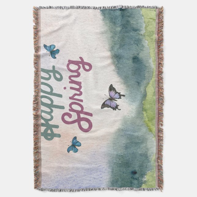 Murugi Luxe Beddings Vår Throw Blanket Filt (Framsidan Vertikal)