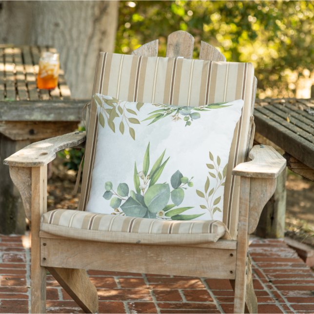 Murugi Luxe Home & Decor Elegant Grönska Utomhus Kudde (Stol)