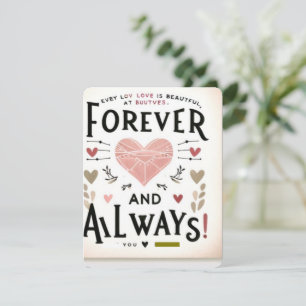 Murugi Moments Forever-Yours, Kärlek Cards Julkort