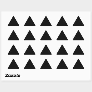 Murugi Stationery Co. Black Triangle Stickers Triangelformat Klistermärke